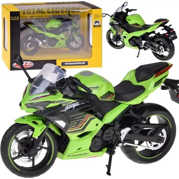 autíčko Kawasaki Ninja 400 2023 – kovový model motocyklu 1:12