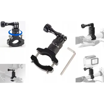 Hliníkový držák 360° GoPro 13-4 DJI OSMO - NA KOLO, MOTORKU, ČTYŘKOLKU!