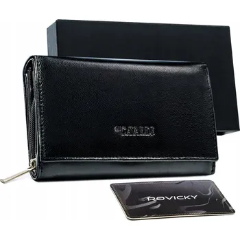 Peněženka 4U Cavaldi dámská peněženka z pravé kůže černá