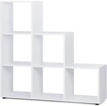 Knihovna Regál IDEA nábytek 116 cm x 118 cm x 33 cm bílý