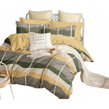 Povlečení SADA POVLEČENÍ 200X220 BAVLNĚNÝ SATÉN 2X POVLEČENÍ NA POLŠTÁŘ 70X80 VELKÝ VÝBĚR