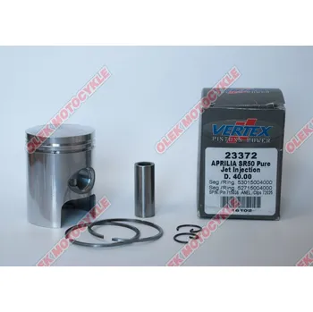 Píst motoru Píst Vertex APRILIA 50 skútr SR50 40,00 mm (NOM) (Píst Vertex APRILIA 50 skútr SR50 40,00 mm (NOM))