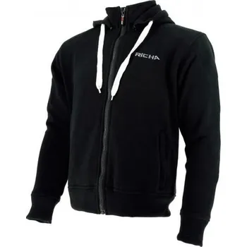 Moto bunda Mikina na moto RICHA TITAN HOODIE černá MCF_8852