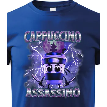 Chlapecké tričko Dětské tričko Cappuccino Assassino, Barva Modrá, Velikost 110 cm/4 roky, Canvas Dětské tričko Bezvatriko.cz 3035