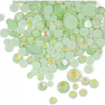 Opálové Zirkony na nehty svítící ve tmě Glow Night č. 6 (balení 250 ks )