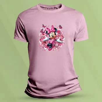 Chlapecké oblečení Dětské bavlněné tričko Roztomilá Minnie Růžová velikost 128