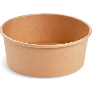 Jednorázové nádobí Papírová miska (FSC Mix/PE) kraft 750ml / prům. 150mm / 82707