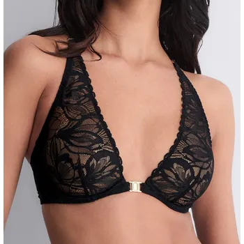 Dámské spodní prádlo Aubade - After hours podprsenka triangle nevyztužená black 75E 5IN12