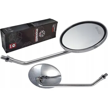 Zrcátko pro motocykl Motocyklová zrcátka RR M10 chromovaná kulatá Moretti