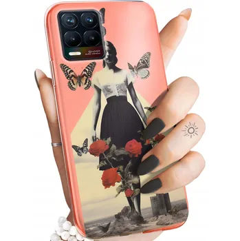 Pouzdro na mobilní telefon Zadní Kryt Hello Case pro REALME 8 / 8 PRO béžová