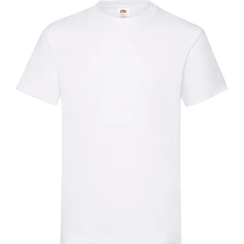 Pánské tričko Tričko tričko - 205 g - PREMIUM - FRUIT OF THE LOOM bílé 5XL