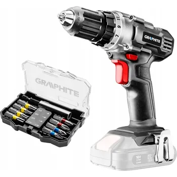 Aku Šroubovák GRAPHITE 18 V 2,00 Ah 28/44 Nm + sada bitů