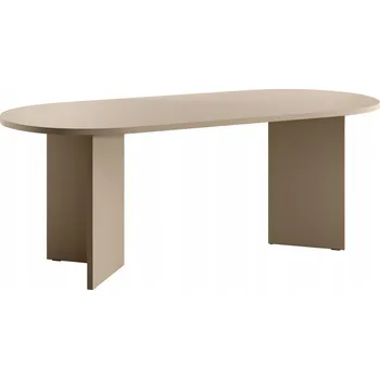 Jídelní stůl Oválný rozkládací stůl Selsey 90 x 75 x 75 cm, barva cappuccino