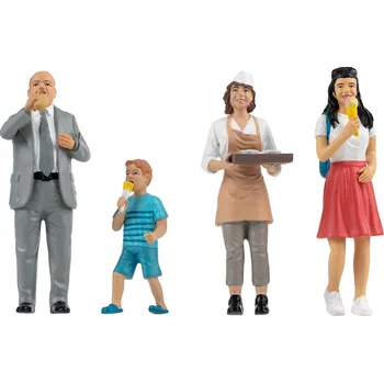 Modelová železnice Postavičky U stánku s občerstvením G - Faller Pola 331517 (Zahradní železnice)