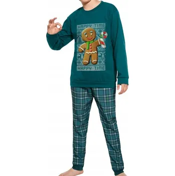 Chlapecké pyžamo Chlapecké vánoční pyžamo Cornette 966/153 Cookie 4 vel. 134/140 sušenek