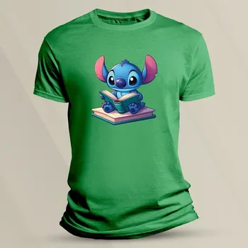 Tričko pro děti Učenlivý Stitch velikost 128 (7-8 let) Zelená