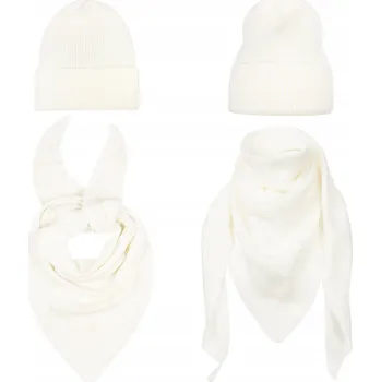 Čepice Sada Majka : čepice , šála, univerzální velikost, béžová
