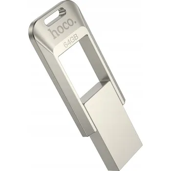 USB flash disk Pendrive Hoco UD16 64 GB USB 3.0, USB 3.1 typ C stříbrný