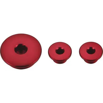 Tlumič řízení ACCEL servisní víčka motoru HONDA CRF 250R 04-09 (3 SZT) barva červená (30X1,5mm, 14X1,5mm) (ACCEL servisní víčka motoru HONDA CRF 250R 04-09 (3 SZT) barva červená (30X1,5mm, 14X1,5mm))