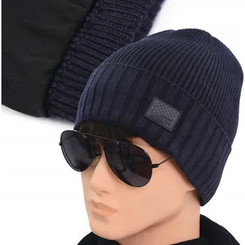 Čepice Pako Jeans zimní čepice beanie modrá, univerzální velikost