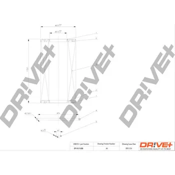 Olejový filtr Olejový filtr Dr!ve+ DP1110.11.0030