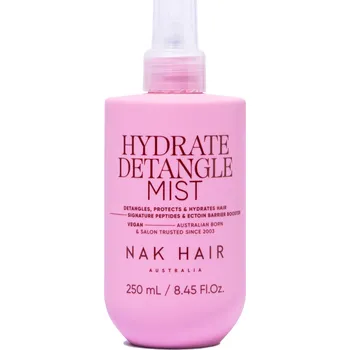 Vlasová regenerace NAK Hair Hydrate Detangle Mist, 250 ml usnadňuje rozčesání