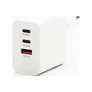 Powerton Síťový adaptér 65W, 3 porty, USB-C, USB-A, 65W GaN Charger