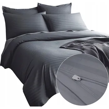 Povlečení Saténové Povlečení LUX 200x220 Antracit