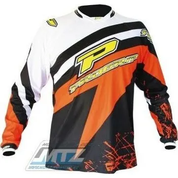 Moto dres Dres motokros PROGRIP 7010 RACE - černo-bílo-oranžový - velikost XXXL PG7010-1/7-3X