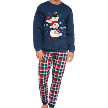 Pánské pyžamo Cornette pánské pyžamo 115/236 Snowman dlouhý rukáv, velikost L