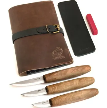 Pracovní nůž BeaverCraft řezbářská sada Premium Whittling Set with Walnut Handle