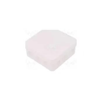 Elektroinstalační krabice Kryt propojovací krabice X 85mm Y 85mm Z 37mm polypropylen