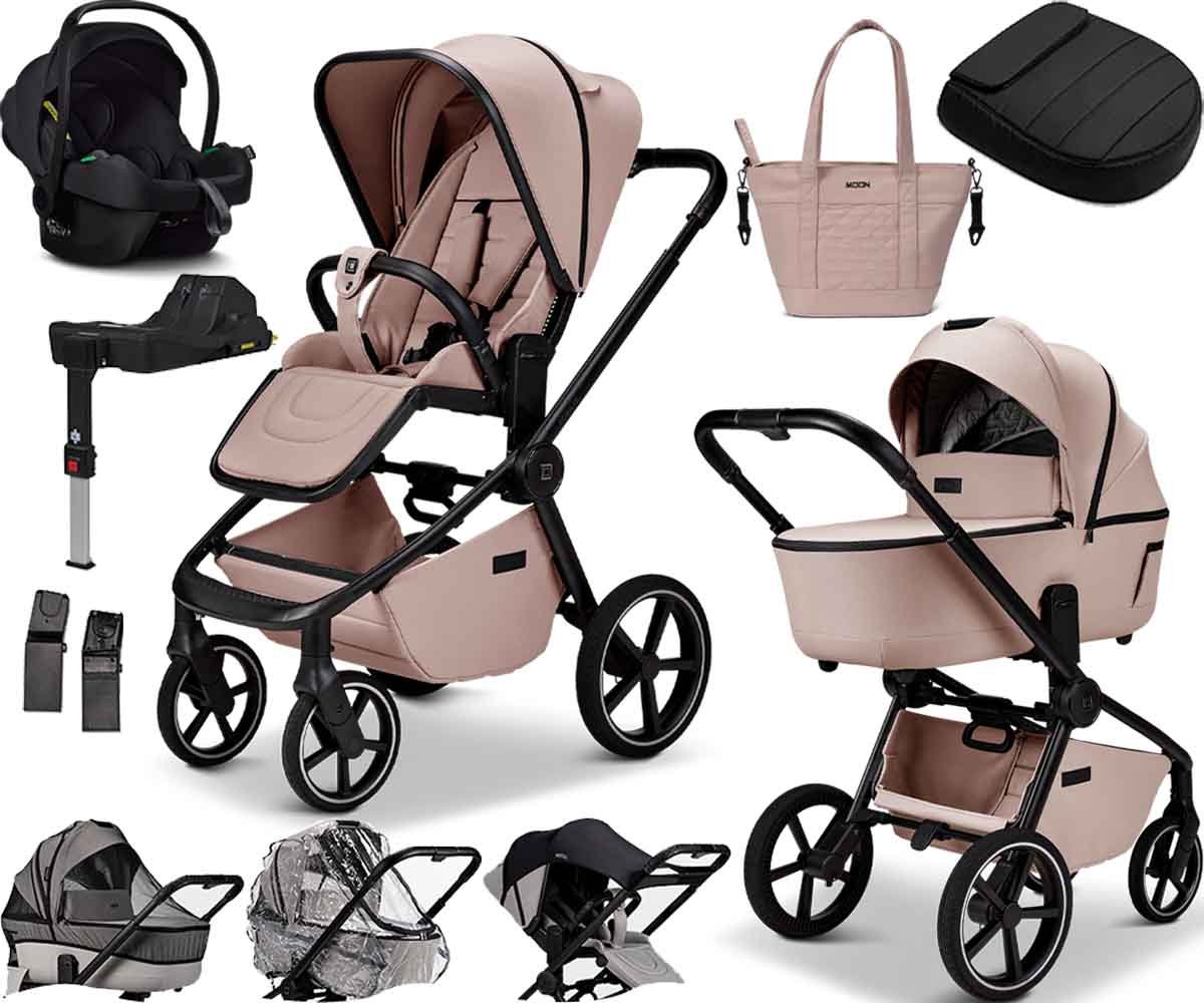 Kočárek MOON MAXI set Resea 2.0 sand