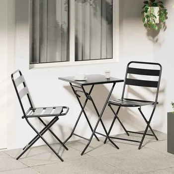 Zahradní sestava Zahradní bistro set 3 pcs Antracit Ocel IM_42010318