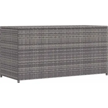Zahradní úložný box Zahradní úložný box šedý 120 x 50 x 60 cm polyratan IM_46460