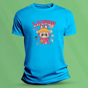 Chlapecké tričko Dětské bavlněné tričko Labubu Růžový velikost 152 Azurová