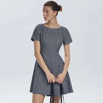 Dámské šaty Reserved - Mini šaty - středně šedá - 102GP-85X - 102GP-85X-XL