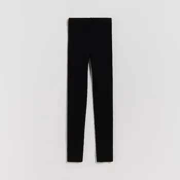 Dětská móda Reserved - Pletené viskózové legíny - černý - 796FH-99X - 796FH-99X-128