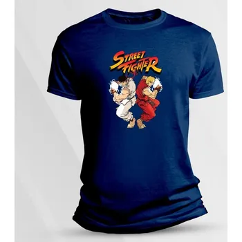 Dětské bavlněné tričko Ryu-Ken velikost 128 Námořnická modrá