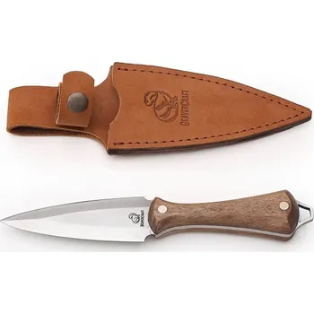 lovecký nůž BeaverCraft Neck Knife Dagger NCK1 X50CrMoV15 70mm Walnut