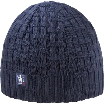 Čepice Pletená merino čepice Kama A112 Barva: modrá