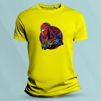 Dětská móda Dětské tričko s potiskem Spider-Man Žlutá velikost 116 (5-6 let)