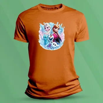 Chlapecké tričko Dětské bavlněné tričko Ledové Království Olaf velikost 116 (5-6 let) Oranžová