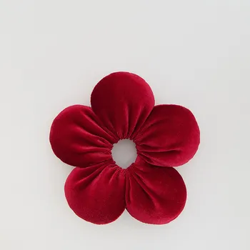 Reserved - Sametová gumička do vlasů - červená - 624HK-33X - 624HK-33X-ONE