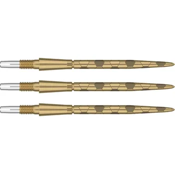 Příslušenství pro šipky Target hroty na šipky steel Swiss Storm Onyx, zlaté Délka hrotu: 35 mm