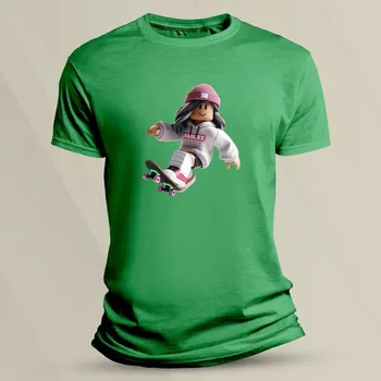 Chlapecké tričko Dětské bavlněné tričko Roblox pro holky velikost 104 Zelená