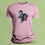 Dětské tričko s potiskem Roblox modrý Růžová velikost S