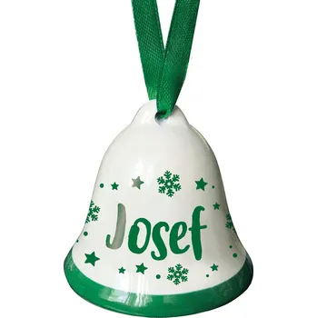 Bytová dekorace Nekupto Vánoční zvonek se jménem - Josef