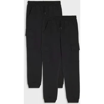 Chlapecké kalhoty Sinsay - Teplákové kalhoty 2 pack - černá - 785AD-99X - 785AD-99X-152