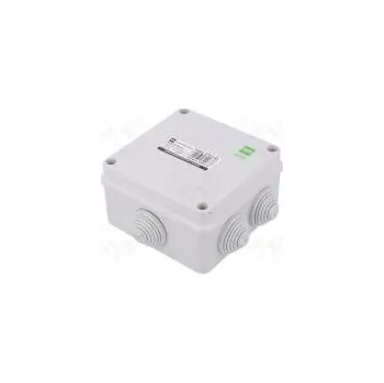 Elektroinstalační krabice Kryt propojovací krabice X 129mm Y 129mm Z 61mm IP55 šedá